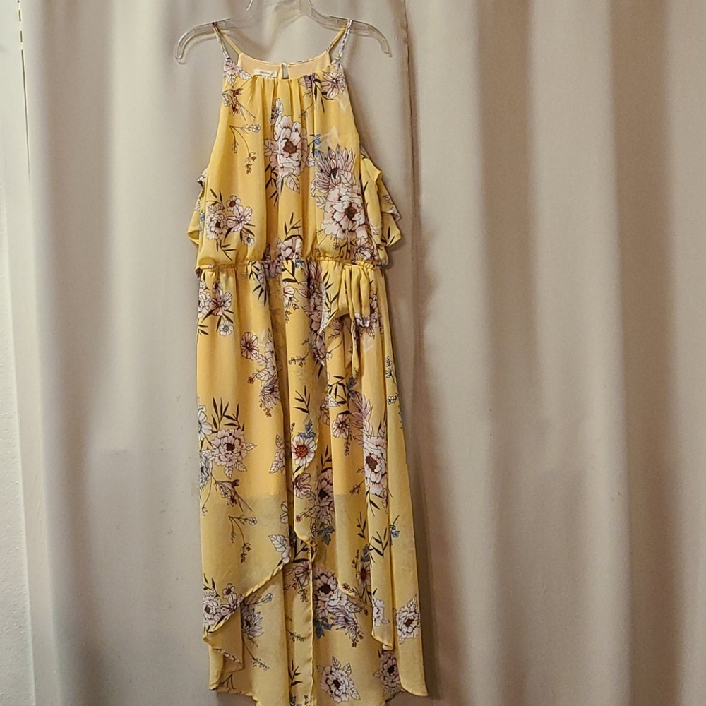 Printed High Low Sun Dress